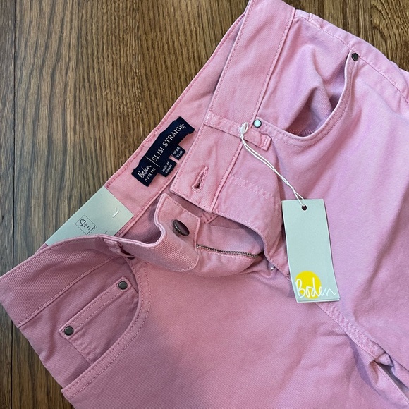 NWT Biden Denim Slim Straight 10 Regular posey pink - Picture 3 of 6